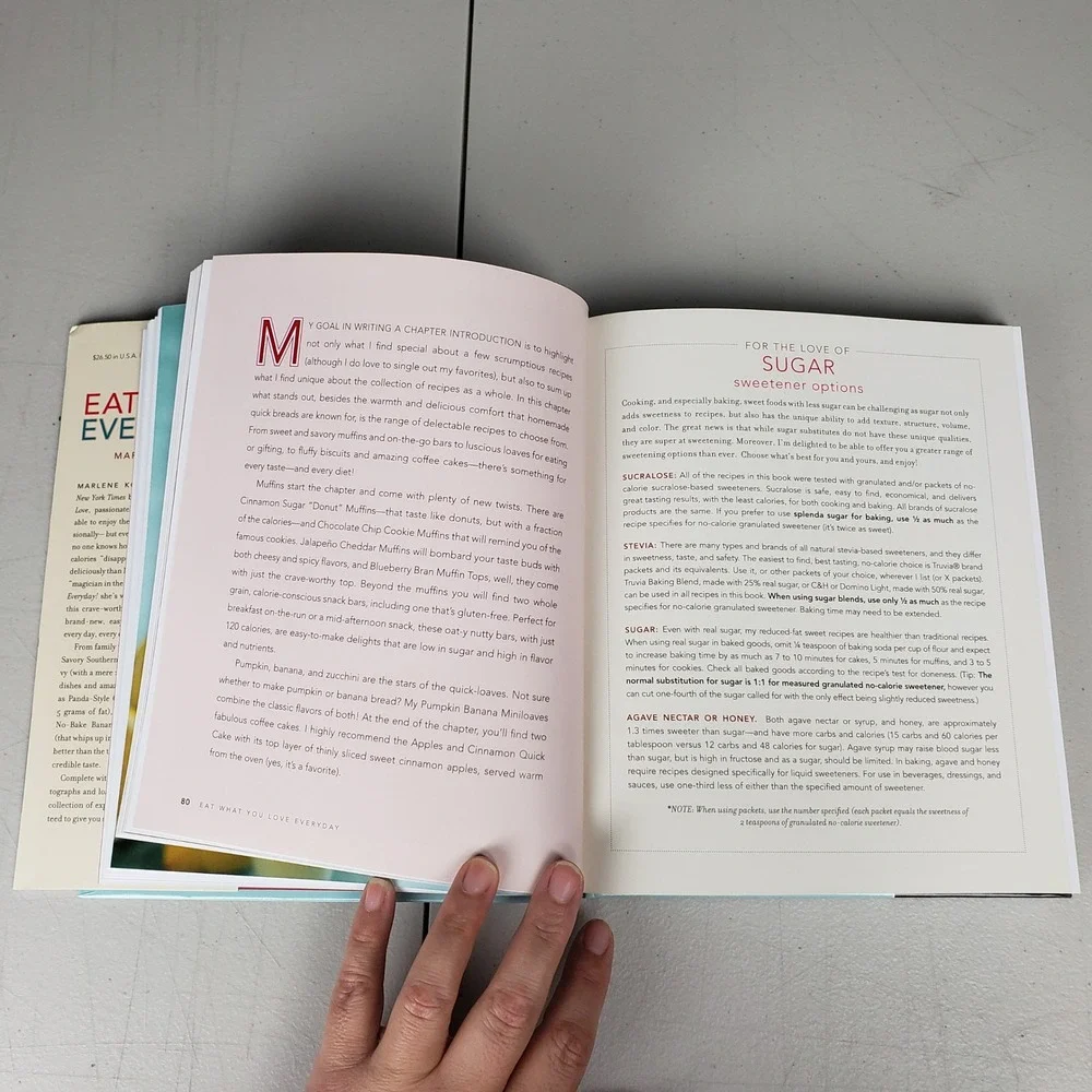 Eat What You Love Everyday Marlene Koch Hardcover Cookbook 200 Healthy Recipes